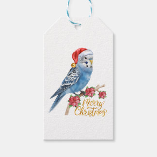 インコのクリスマス ギフトタグ