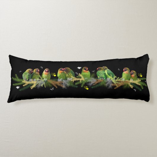 インコのレインボー全身枕 ボディピロー (正面)