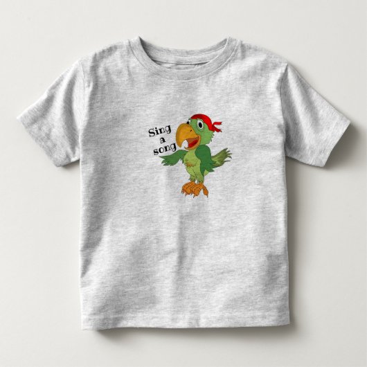 インコの幼児用Tシャツ トドラーTシャツ (正面)
