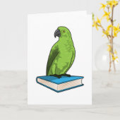 インコの本 カード (黄色い花)