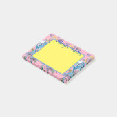 インコの水彩画アート 女性の名前の付箋紙 ポストイット (アングル)