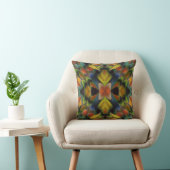 インコの羽のフラクタルデザイン クッション (椅子)