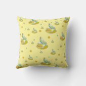 インコの茶枕 クッション (裏面)