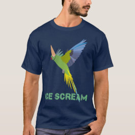 インコの"アイスクリーム" Tシャツ