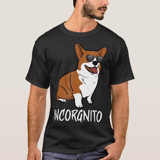 インコグニート コーギー 子犬 アニマル Tシャツ (正面)
