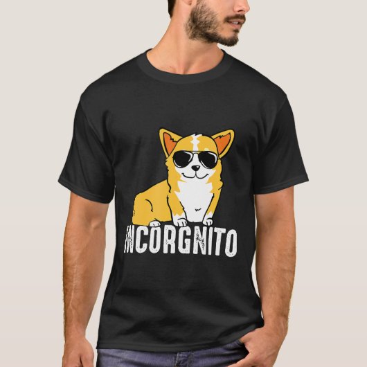 インコグニート コーギー 犬 Tシャツ (正面)