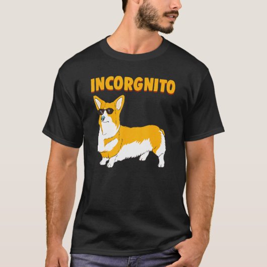 インコグニート コーギー 犬 Tシャツ (正面)