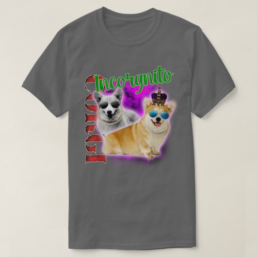 インコルおもしろいグニトコルギ Tシャツ (デザイン正面)