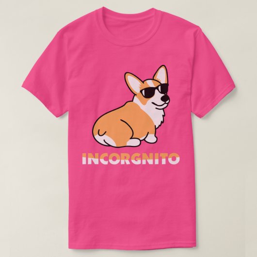 インコルニートドックールPEMBROKEウェルシュコーギーサングラス Tシャツ (デザイン正面)