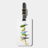 インコ及びCockatiels! ラゲッジタグ (正面縦)