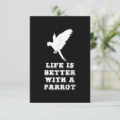 インコ好きな人へのプレゼント クリスマス カード (スタンド正面)