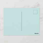 インコ インコ 水彩画 鳥のカード ポストカード (裏面)