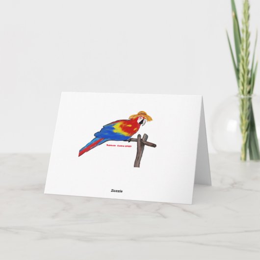 インコ カード (裏面)