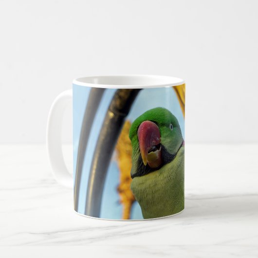 インコ コーヒーマグカップ (正面左)