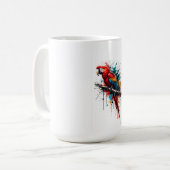 インコ コーヒーマグカップ (正面左)