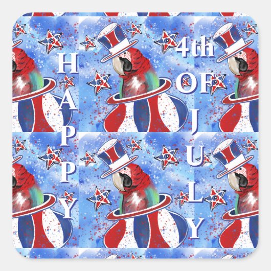 インコ スクエアシール (正面)