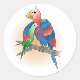 インコ ハッピー・マザーズデー ラウンドシール