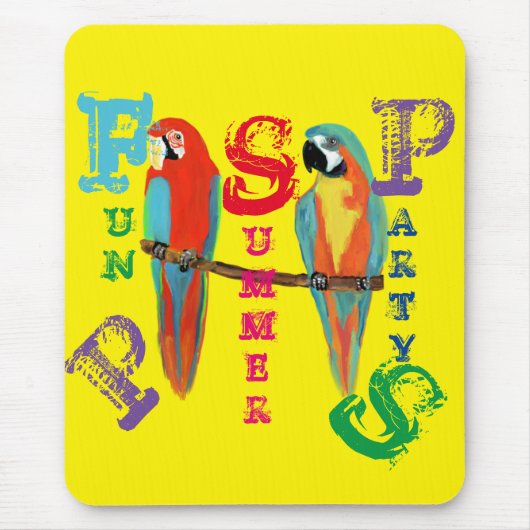 インコ マウスパッド (正面)