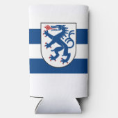 インゴルシュタット州旗，バイエルン州 – ドイツ スリム缶クーラー (裏面)