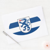 インゴルシュタット州旗,バイエルン州 – ドイツ 楕円形シール (封筒)