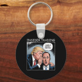 インサイダー取引 トランプ - ジョーク キーホルダー (正面)