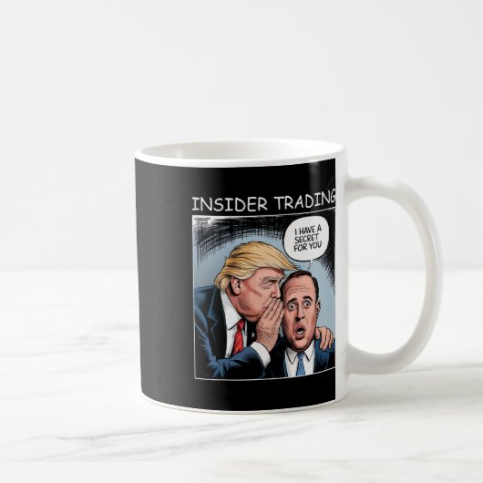 インサイダー取引 トランプ - ジョーク コーヒーマグカップ (右)