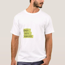 インサイトを開く - メンズ大胆なミニマリストTシャツ