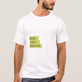インサイトを開く - メンズ大胆なミニマリストTシャツ Tシャツ