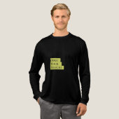 インサイトを開け – メンズ大胆なミニマリストTシャツ トライブレンドTシャツ (正面全体)