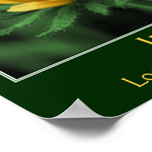 インサイトフラワー感動的引用文 ポスター (角)