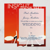 インサイト火星ランダー宇宙アート 招待状 (正面/裏面)