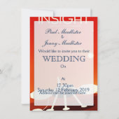 インサイト火星ランダー宇宙アート 招待状 (正面)