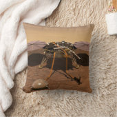 インサイト着陸装置が火星の表面で動作。 クッション (ブランケット)