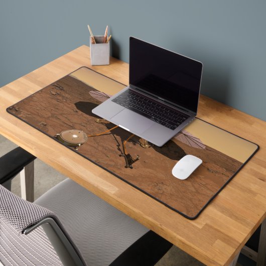 インサイト着陸装置が火星の表面で動作。 デスクマット (オフィス2)