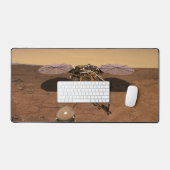 インサイト着陸装置が火星の表面で動作。 デスクマット (キーボード&マウス)