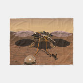 インサイト着陸装置が火星の表面で動作。 フリースブランケット (正面(横))