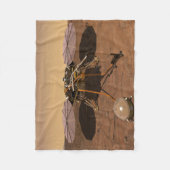 インサイト着陸装置が火星の表面で動作。 フリースブランケット (正面)