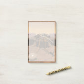 インサイト着陸装置が火星の表面で動作。 ポストイット (デスク上)