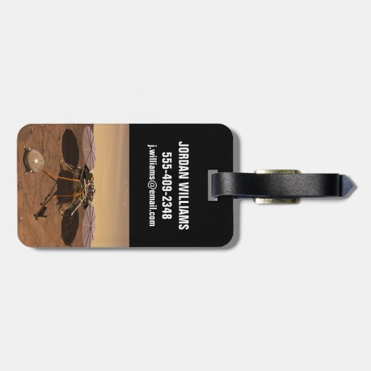 インサイト着陸装置が火星の表面で動作。 ラゲッジタグ (裏面横)