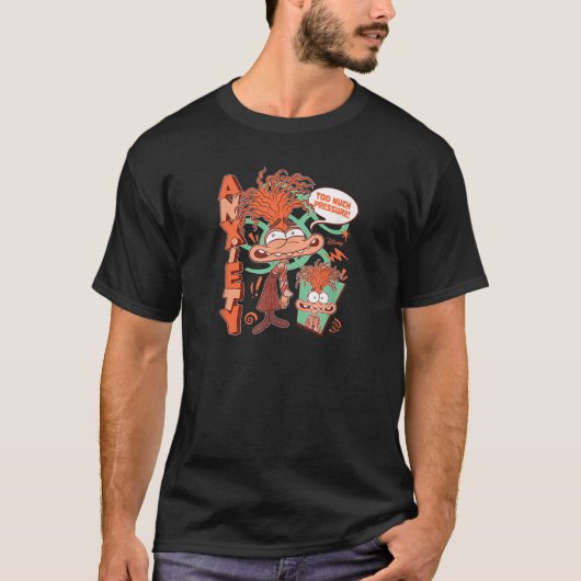 インサイドアウト2 不安 キャラクター 過度のプレッシャー Tシャツ (正面)