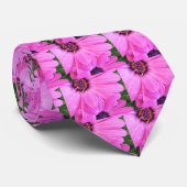インサイドオブピンクパープルガーベラデイジー花自然 ネクタイ (ロール)