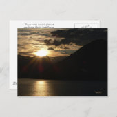 インサイドパッセージの夕日 ポストカード (正面/裏面)
