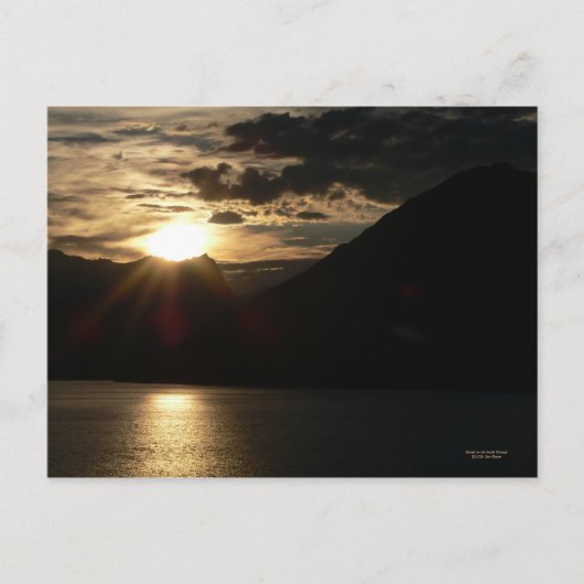 インサイドパッセージの夕日 ポストカード (正面)