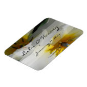 インサイドホワイトリリ結婚ーズパーソナル マグネット (左側)