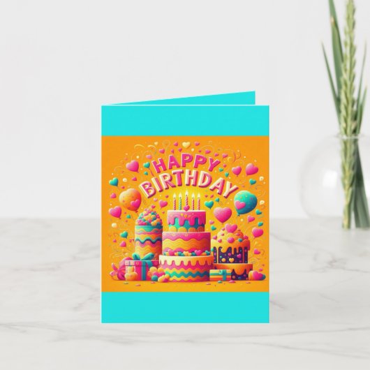 インサイド空白の誕生日カード カード (正面)