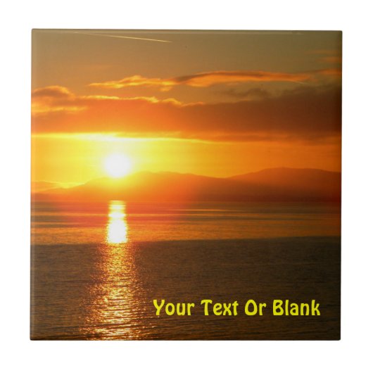 インサイド・パッセージ・サンセット タイル (正面)