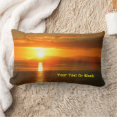 インサイド・パッセージ・サンセット ランバークッション (ブランケット)