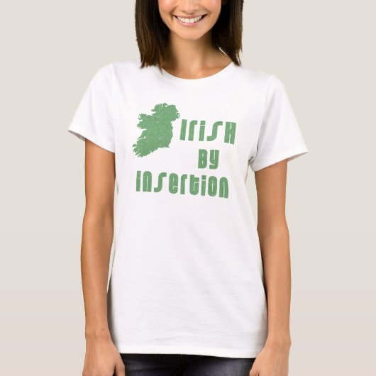 インサーションでアイルランド人Tシャツ Tシャツ (正面)