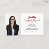 インサートフォト実在エステート不動産仲介業者鍵ハウスレッド 名刺 (正面)