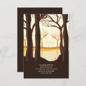 インザウッズ死別サンキューカード サンキューカード (正面/裏面)